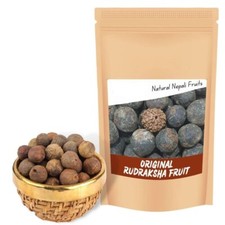 108 Beads Natural Rudraksha Fruit Nepali Original Rudraksh Beads with Shell picture