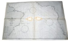WWII US Navy Restricted South Atlantic Nautical Chart Cape Good Hope 50x33 picture