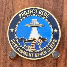 Project Blue Columbia Class Submarine Navy Themed Challenge Coin W#20 picture