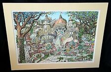1990s US Serigraph Print 266/395 Whimsical Building by David Badger (ScD) picture
