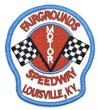 Fairgrounds Speedway Louisville KY Kentucky Racing Vintage Style Retro Patch picture
