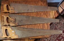 Lot of 3 Hand Saws.  One Is Stanley.  Unsure If They Are Vintage Or Modern picture
