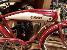 vintage schwinn bicycle 26 tank hornet fat bar DX “Cycelplane” 1948 oG brite red picture
