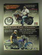 1998 CMC Motorcycle Ad - Dana Stubblefield, Dusty Baker picture