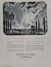1934 National City Bank Cleveland Fortune Magazine Print Advertising picture