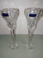 MARQUIS WATERFORD CANTERBURY CANDLESTICKS  (2)  8 3/8
