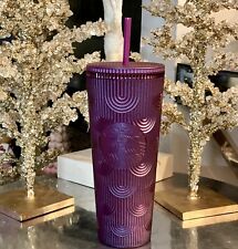 New Release Spring 2024 Starbucks Metallic Magenta Cold Cup (24 oz) picture