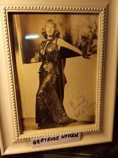 Vintage 1930s Gertrude Neisen ACTRESS ORIGINAL Hand Signed AUTOGRAPH 5x7 PHOTO picture