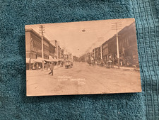 RPPC Main Street Independence Iowa IA Busy Scene c1910 Real Photo picture