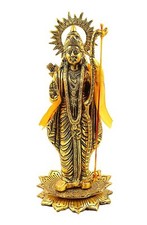 Metal Shri Ram Statue Showpiece Decorative Hindu God Rama Idol Figurine 14 Inch picture