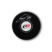 Seth Jarvis Autographed Carolina Hurricanes Hockey Puck picture