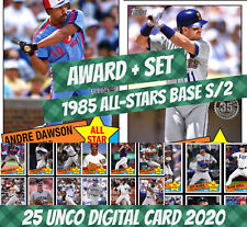 Topps bunt andre dawson unco award + set (1+24) 1985 all-stars s/2 2020 digital picture