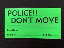 Authentic Official Vintage NYPD Police Don't Move Locker Sticker picture