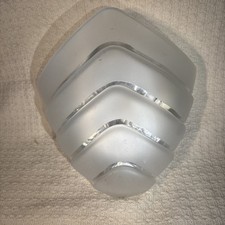 Vtg Frosted Art Deco Glass Wall Sconce Lamp from Massive, 1980s 1-100 Watt A picture