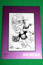 1992 MARVEL UNIVERSE EDITOR AUTOGRAPH PROMO CARD #25 EVAN SKOLNICK SIGNED AUTO picture