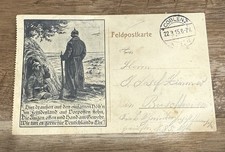 1915 German WW-1 Feldpostkarte Dated picture