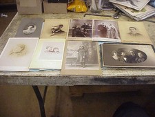 (41) Antique Vintage 1800's 1900's Cabinet Card Photo Women Children Portraits picture