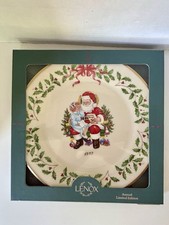 Lenox 1997 Christmas List Santa Collector Plate 10.75” NIB Original Box picture