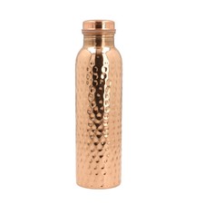 34oz Handmade Hammered Bottle- Elegant Metal Finish -includes Cleaning Brush picture