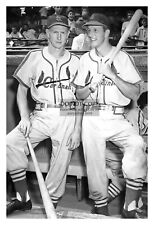 STAN MUSIAL AND RED SCHOENDIENST ST. LOUIS CARDINALS BASEBALL PLAYERS 4X6 PHOTO picture