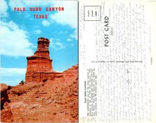TX View Of Palo Duro Canyon Lighthouse Attraction Amarillo Postcard 58926 picture