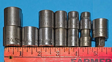 Vintage Craftsman Large Heavy Duty Sockets =v= , -V-, =VV= V Series picture