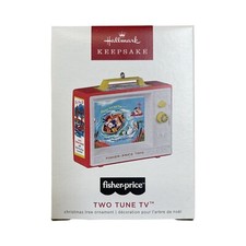 2022 Hallmark Two Tune TV Fisher-Price Magic Sound Christmas Ornament picture