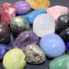 Premium Extra Quality Tumbled Stone Mix (By The Pound) Polished Bulk Wholesale picture