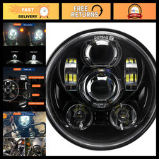 5-3/4 5.75 inch LED Headlight Compatible with Harley Davidson Dyna Sportster Iro picture