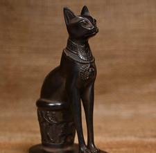 Egyptian Artifacts A Rare Authentic Pharaonic Statue Egyptian Goddess Bastet Bc picture