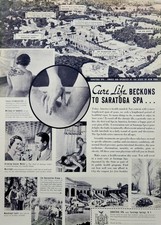 1937 Saratoga Spa Print Ad Wall Art Decor Ephemera Saratoga Springs, NY picture