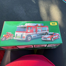 Hess 60th Anniversary Fire Truck w/ Gear & Motorcycle 2-in-1 Boxed picture