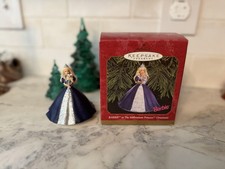 Hallmark 1999 Barbie Millennium Princess Keepsake Christmas Ornament w/ Box picture