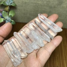 8pcs Top Natural quartz crystal Wand pieces original points Specimen 67g A5385 picture