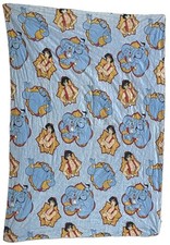 Vintage 1990s Disney Aladdin Quilted Comforter Blanket Polka Dot  picture