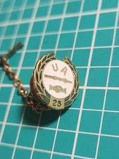 Vtg UA United Association Of Plumbers Union Gold Tone Lapel Pin picture