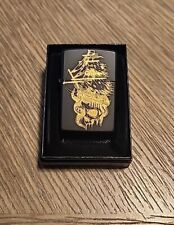 Wind Proof Lighter- New- Custom Engraved- Ghost Skull Pirate Ship picture
