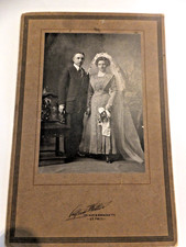 St. Paul Wedding Cabinet Card early 1900's - NOT a white dress picture