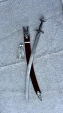 19th Century Indian Talwar Shamshir Sword Handmade Damascus Steel Collectible picture