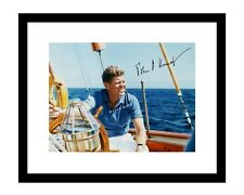 John F Kennedy 8x10 signed photo Sail Boat JFK autographed democrat 1960s picture