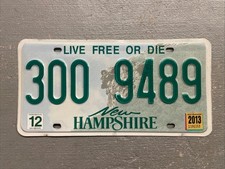 NEW HAMPSHIRE LICENSE PLATE OLD MAN MOUNTAIN RANDOM LETTERS/NUMBERS GOOD/FAIR😎 picture