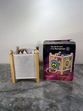 Vintage 1999 Westinghouse Peace Sign Daisy Hippie Spinning Carousel Lamp *READ* picture