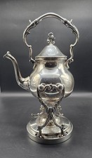 Vintage Birmingham Silver Co. Silver-Plated TILTING TEA POT SET picture