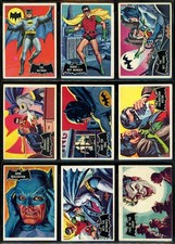 1966 TOPPS USA BATMAN BLACK BAT COMPLETE 55 CARD SET VG To EX-NM Robin Joker picture