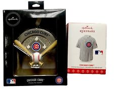 Chicago Cubs Hallmark Ornament Bundle Christmas Tree  Ornaments (Set Of 2) New picture