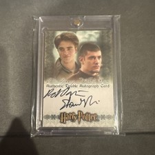 Harry Potter DUAL Autograph Card 3D Series ROBERT PATTINSON & JANEVSKI picture