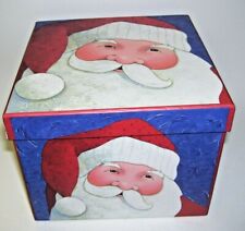 Decorative Santa Claus Cardboard Box by Lindy Bowman picture