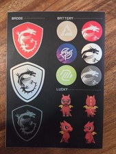OEM Original MSI Motherboard Sticker Set picture