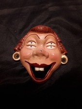 WILTON Vtg. Cast Iron 4 Eyed Red Hair Woman Buck Teeth Bottle Opener Wall Mount picture