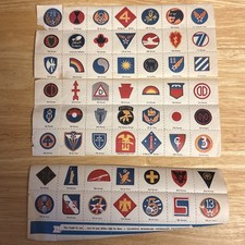 Vintage Combat Military Symbols Stamps Illinois Disabled Veteran Foundation picture